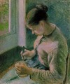Bäuerin trinkt ihren Kaffee 1881 Camille Pissarro